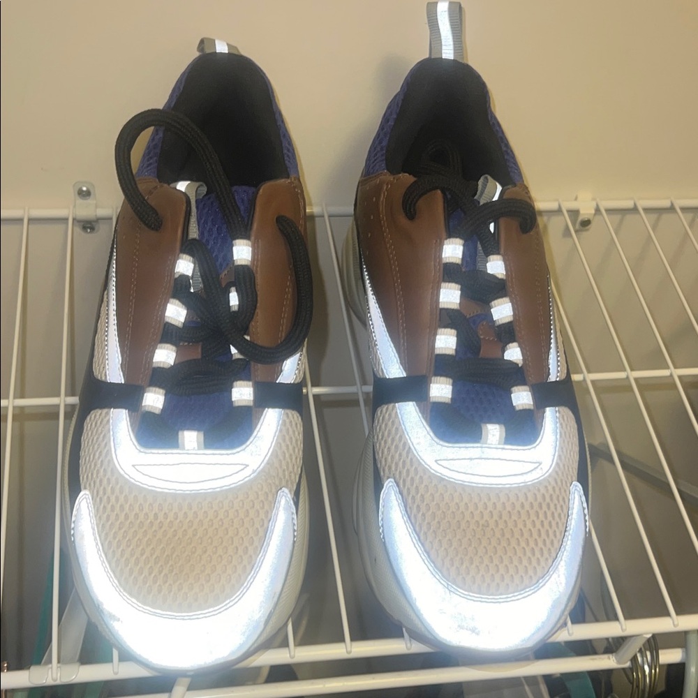 Dior Brown and Blue Sneakers
